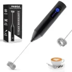 PANCA Coffee Frother Electric Blender Mixer |Whisker | Hand Blender | Coffee Maker and Beater Electric | Rechargeable | Milk Frother(Set of 1, Black, 3 Modes)