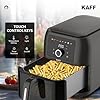 KAFF KFR8 Air Fryer Oven with 360° High Speed Air Circulation Technology | Digital LED Display & Touch Control Panel | Bake, Grill & Roast | 1700W (7L, Black)