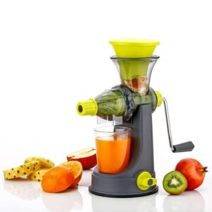 Click to see full view   2 VIDEOS     2+ ROMINO Hand Juicer Machine Manual Juice Maker For Home Handy Juicer For Fruits, Sweet Lime, Citrus, Mosambi Orange Squeezer With Steel Handle, Vacuum Locking System, Shake Function