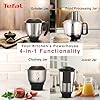 Tefal Chef Assist 800 Watts Mixer Grinder with Juicer and Food Processor | 15-in-1 Versatile Appliance| Powerful 800W Motor | 4 Jars and 7 blades| Europe’s No.1 Blending Brand | 3-Year Warranty