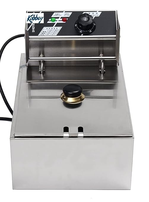 Kobbey 6 Litre Electric Deep Fryer Machine with Copper Heater & Temperature Control 2 Year Warranty