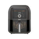 KAFF KFR8 Air Fryer Oven with 360° High Speed Air Circulation Technology | Digital LED Display & Touch Control Panel | Bake, Grill & Roast | 1700W (7L, Black)