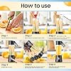 SHAYONAM Portable Blender, USB Rechargeable Mini Juicer Blender,Electric Bottle Grinder Mixer, Personal Size for Juices, Shakes and Smoothies,Fruit Juicer Machine(Multi Color,380 ml)