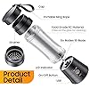 SHAYONAM Portable Blender, USB Rechargeable Mini Juicer Blender,Electric Bottle Grinder Mixer, Personal Size for Juices, Shakes and Smoothies,Fruit Juicer Machine(Multi Color,380 ml)
