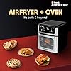 Geek AiroCook Helix 12 Litres Air fryer, 12 Preset Menus, 8-in-1 Digital Touch Oven with Airfry, Bake, Rotisserie, Grill, Toast, Broil, Dehydrate & Keep warm, Recipe Book (1700W)