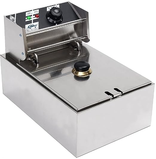 Kobbey 6 Litre Electric Deep Fryer Machine with Copper Heater & Temperature Control 2 Year Warranty