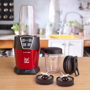 YFL HOME BlendLab Pro 2.0 Mixer Grinder for Kitchen, 1200W Blender with 2 Unbreakable Jars, 100% Copper Motor, Smoothie Maker with Preset Blend Modes, Laser Cut SS Blades | Blender for Smoothies (Red)