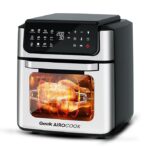 Geek AiroCook Helix 12 Litres Air fryer, 12 Preset Menus, 8-in-1 Digital Touch Oven with Airfry, Bake, Rotisserie, Grill, Toast, Broil, Dehydrate & Keep warm, Recipe Book (1700W)